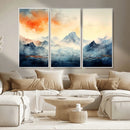 Warm Clouds Abstract Mountain Wall Art, Modern Landscape by MyGreatCanvas | Canvas Wall Art Prints | Photo Prints & Wall Decor