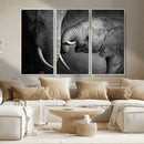 Elephant Family Wall Art Canvas, Framed Elephant Family by MyGreatCanvas | Canvas Wall Art Prints | Photo Prints & Wall Decor