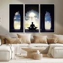 Women and Yoga Wall Art Canvas Print