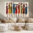 Abstract African Women Wall Art Canvas Print by MyGreatCanvas | Canvas Wall Art Prints | Photo Prints & Wall Decor