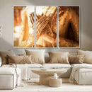 Buddha Statue Hands Wall Art Canvas Print by MyGreatCanvas | Canvas Wall Art Prints | Photo Prints & Wall Decor