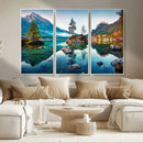 Crystal Clear Lake Wall Art | Mountains Wall Art Canvas | 3 by MyGreatCanvas | Canvas Wall Art Prints | Photo Prints & Wall Decor