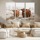 Longhorn Cattle Wall Art Canvas Print, Framed Farmhouse by MyGreatCanvas | Canvas Wall Art Prints | Photo Prints & Wall Decor