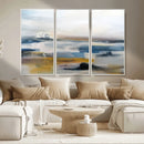 Abstract Landscape Wall Art Canvas | 3 Panel Modern Blue, by MyGreatCanvas | Canvas Wall Art Prints | Photo Prints & Wall Decor