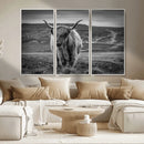 Fluffy Cattle Wall Art Print, Highland Cow Canvas, Framed by MyGreatCanvas | Canvas Wall Art Prints | Photo Prints & Wall Decor