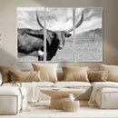 Longhorn Wall Art Canvas Print, Framed Ranch Wall Art Canvas by MyGreatCanvas | Canvas Wall Art Prints | Photo Prints & Wall Decor
