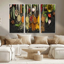 Kitchen Spice Wall Art Canvas Print