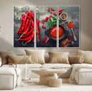 Red Pepper Kitchen and Restaurant Wall Wall Art, Red Pepper by MyGreatCanvas | Canvas Wall Art Prints | Photo Prints & Wall Decor