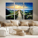 Mountain and Sunset Wall Art Canvas Print by MyGreatCanvas | Canvas Wall Art Prints | Photo Prints & Wall Decor