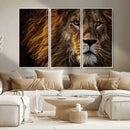 Mighty Lion Wall Art Canvas Print – Majestic Animal Portrait