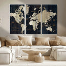 World Map Canvas Print – Detailed Map of the World Wall Art by MyGreatCanvas | Canvas Wall Art Prints | Photo Prints & Wall Decor