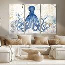 Octopus Canvas Wall Art | Coastal Marine Life Artwork for by MyGreatCanvas | Canvas Wall Art Prints | Photo Prints & Wall Decor