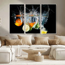 Kitchen Wall Art, Kitchen Fruits Art Canvas Print