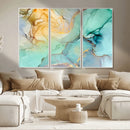 Green Marble Fluid Effect Wall Art Abstract Canvas Wall Art by MyGreatCanvas | Canvas Wall Art Prints | Photo Prints & Wall Decor