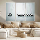 Newton's Cradle Wall Art Canvas Print, Framed Newton Cradle