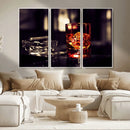 Whiskey and Cigar Canvas – Luxurious Wall Art for Home or