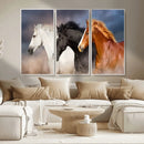 Animal Wall Art Three Horses Farmhouse Art Canvas, Framed by MyGreatCanvas | Canvas Wall Art Prints | Photo Prints & Wall Decor