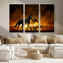 Horse Wall Art Canvas Print, Multi Panel Animal Canvas Print