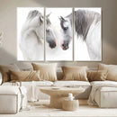 White Horse Wall Art Animal Canvas Print by MyGreatCanvas | Canvas Wall Art Prints | Photo Prints & Wall Decor