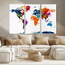 World Map Canvas Print – Detailed Map of the World Wall Art by MyGreatCanvas | Canvas Wall Art Prints | Photo Prints & Wall Decor