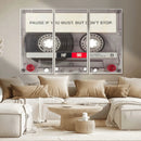 Music Cassette Iconic Wall Art Canvas Print by MyGreatCanvas | Canvas Wall Art Prints | Photo Prints & Wall Decor