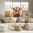 Scottish Serene Highland Cow Canvas Wall Art – Serene