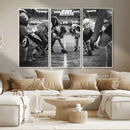 American Football Wall Art Canvas Print Framed Stadium Sport
