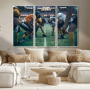 American Football Playing Wall Art Canvas Print by MyGreatCanvas | Canvas Wall Art Prints | Photo Prints & Wall Decor