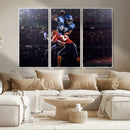 American Football Wall Art Canvas Print, Stadium Sport Wall