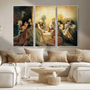 Last Supper Wall Art Canvas Print, Framed Jesus Painting Art