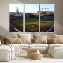 Colorado Rockies Coors Field Wall Art Canvas Print - MLB