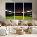 Yankee Stadium Night Game Triple Canvas, Yankee Stadium