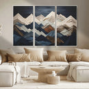 Rustic Mountain Landscape Wall Art Canvas Print – Framed 3D
