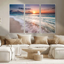Sunset Beach Wall Art – Soothing Coastal Landscape, Ready to by MyGreatCanvas | Canvas Wall Art Prints | Photo Prints & Wall Decor