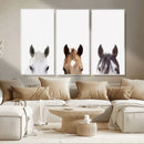 Horse Prints Set, Set of 3 Horse Wall Art, Horses Portraits, by MyGreatCanvas | Canvas Wall Art Prints | Photo Prints & Wall Decor