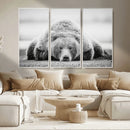 Resting Grizzly Bear Wall Art Canvas Print – Majestic Lazy by MyGreatCanvas | Canvas Wall Art Prints | Photo Prints & Wall Decor