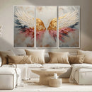 Golden Angel Wings Wall Art Canvas Print – Stunning Abstract by MyGreatCanvas | Canvas Wall Art Prints | Photo Prints & Wall Decor
