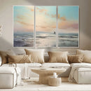Abstract Ocean Wall Art -  Boat Wall Art Canvas Print