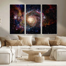 Nebula and Galaxies in Space Wall Art Canvas Print, Spiral