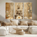 Buddha Wall Art Canvas Print, Buddha Meditation Room Decor,