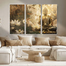 Zen Buddha Wall Art Canvas Print | Peaceful Meditation Decor