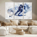 Hockey Player Wall Art Canvas Print - Sports-Inspired
