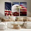 American Flag Eagle Symbol Wall Art, American Flag Eagle by MyGreatCanvas | Canvas Wall Art Prints | Photo Prints & Wall Decor