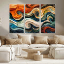 Abstract Wave Wall Art | Ready to Hang Framed Canvas Print | by MyGreatCanvas | Canvas Wall Art Prints | Photo Prints & Wall Decor
