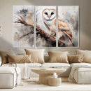 Barn Owl Wall Art | Watercolor Barn Owl Canvas Print | by MyGreatCanvas | Canvas Wall Art Prints | Photo Prints & Wall Decor