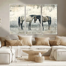 Chines Style Majestic Horses Wall Art | Ready to Hang and