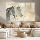 Abstract Horse Canvas Print | Modern Farmhouse Wall Art |
