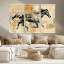 Chines Style Running Horse Western Wall Art | Farmhouse Wall
