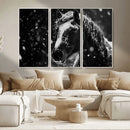 Winter Horse Wall Art | Black and White Horse Print | Ready by MyGreatCanvas | Canvas Wall Art Prints | Photo Prints & Wall Decor