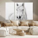 Majestic White Horse Wall Art | Ready to Hang and Framed |